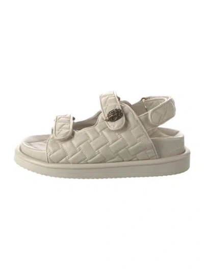 Pre-owned Kurt Geiger Leather Sandals In Neutrals