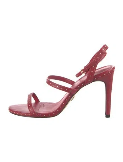 Pre-owned Kurt Geiger Leather Sandals In Red