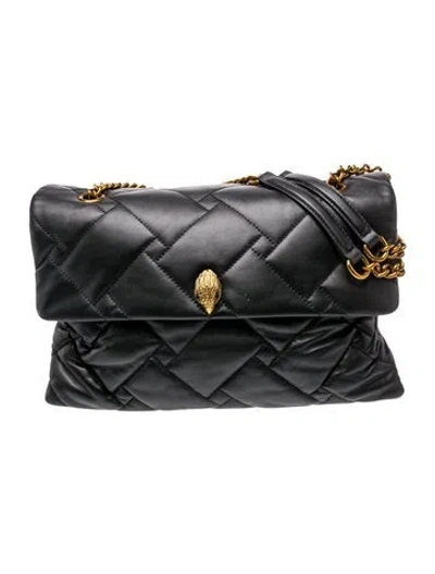 Pre-owned Kurt Geiger Leather Shoulder Bag In Black