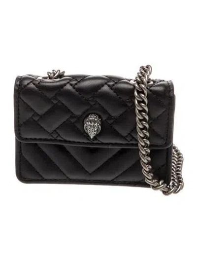 Pre-owned Kurt Geiger Leather Shoulder Bag In Black