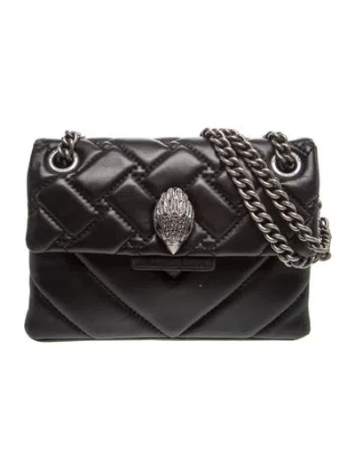 Pre-owned Kurt Geiger Leather Shoulder Bag In Black