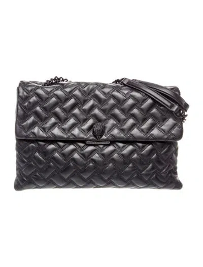 Pre-owned Kurt Geiger Leather Shoulder Bag In Black