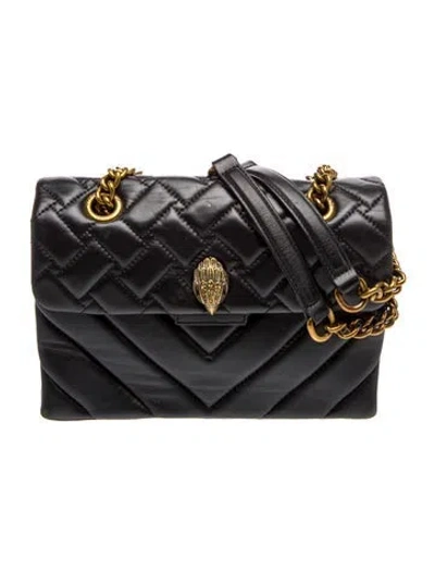 Pre-owned Kurt Geiger Leather Shoulder Bag In Black
