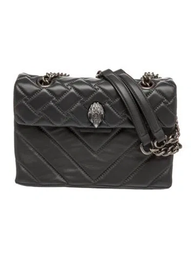 Pre-owned Kurt Geiger Leather Shoulder Bag In Black