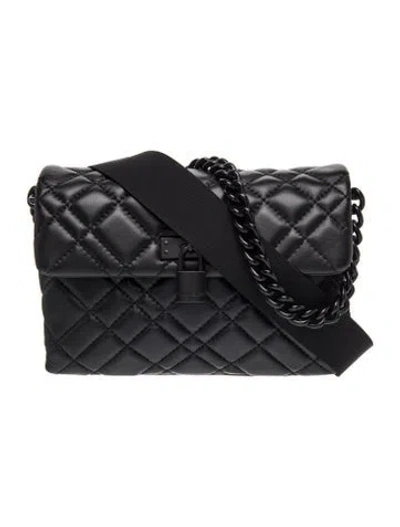 Pre-owned Kurt Geiger Leather Shoulder Bag In Black