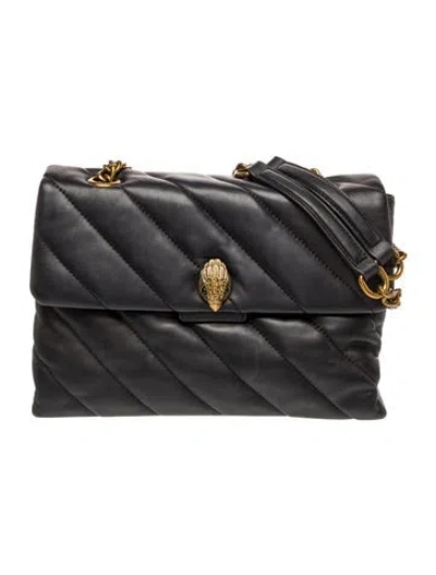 Pre-owned Kurt Geiger Leather Shoulder Bag In Black