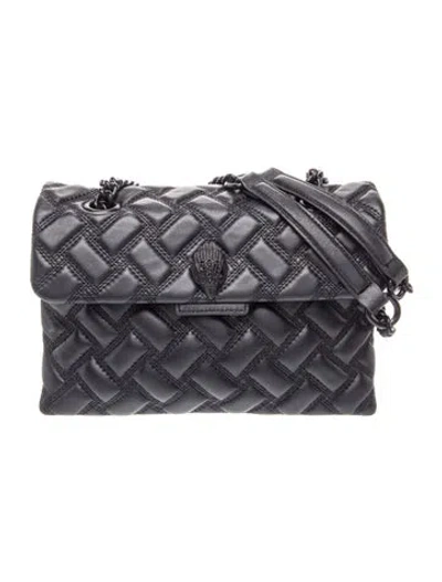 Pre-owned Kurt Geiger Leather Shoulder Bag In Black