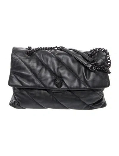 Pre-owned Kurt Geiger Leather Shoulder Bag In Black