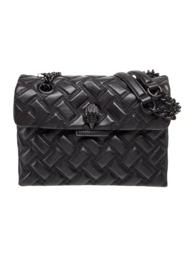 Pre-owned Kurt Geiger Leather Shoulder Bag In Black