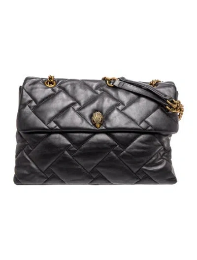 Pre-owned Kurt Geiger Leather Shoulder Bag In Black
