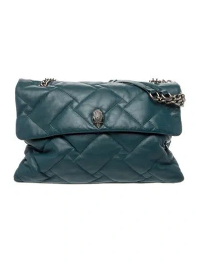 Pre-owned Kurt Geiger Leather Shoulder Bag In Blue