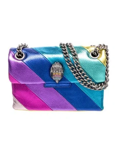 Pre-owned Kurt Geiger Leather Shoulder Bag In Blue