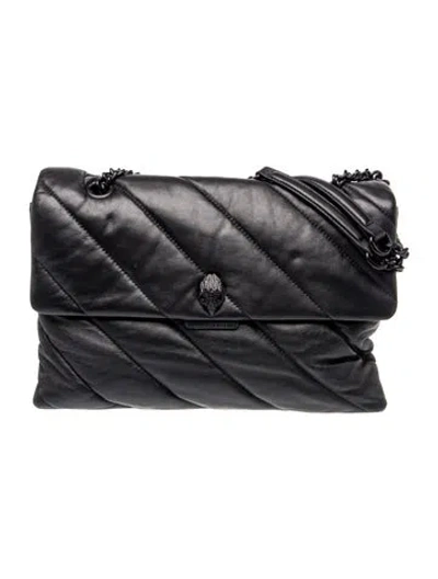 Pre-owned Kurt Geiger Leather Shoulder Bag In Blue