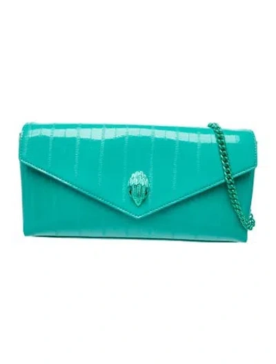 Pre-owned Kurt Geiger Leather Shoulder Bag In Blue