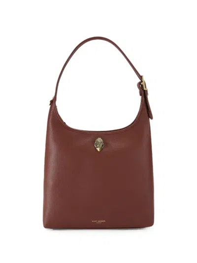 Kurt Geiger Leather Shoulder Bag In Brown