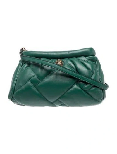 Pre-owned Kurt Geiger Leather Shoulder Bag In Green