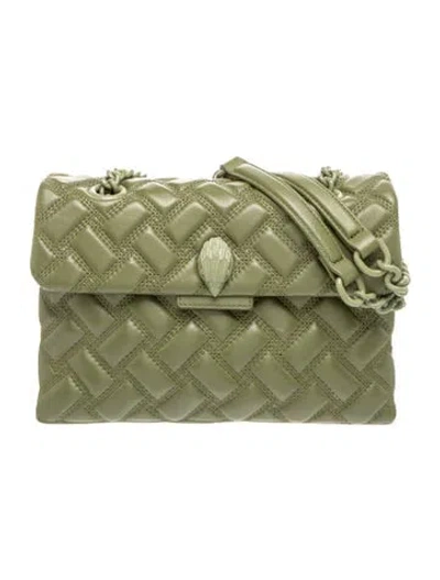 Pre-owned Kurt Geiger Leather Shoulder Bag In Green