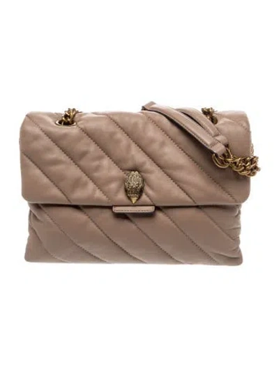 Pre-owned Kurt Geiger Leather Shoulder Bag In Neutral