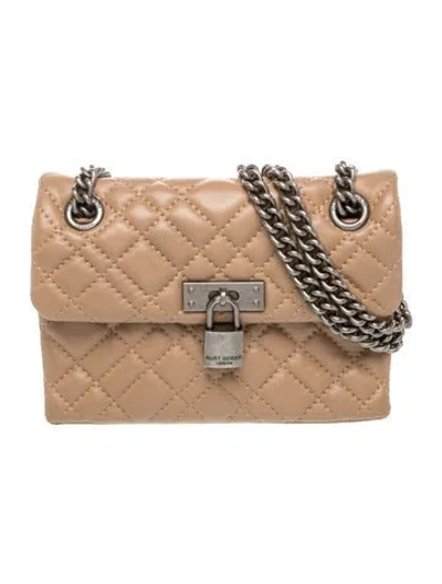 Pre-owned Kurt Geiger Leather Shoulder Bag In Neutral