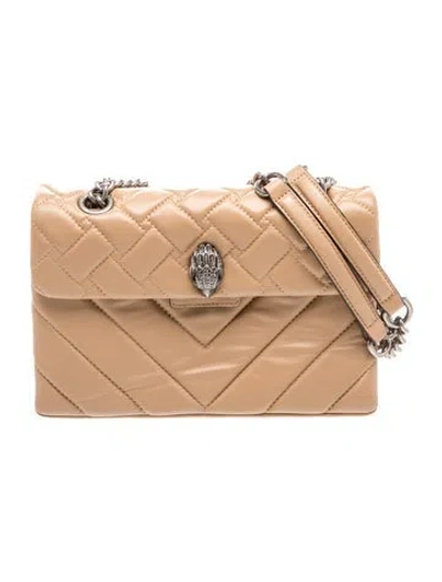 Pre-owned Kurt Geiger Leather Shoulder Bag In Neutrals