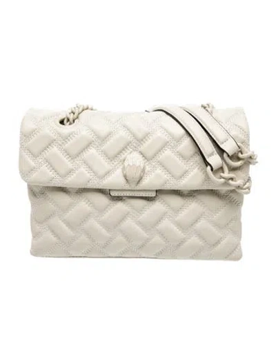 Pre-owned Kurt Geiger Leather Shoulder Bag In Neutrals