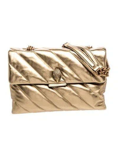 Pre-owned Kurt Geiger Leather Shoulder Bag In Neutrals