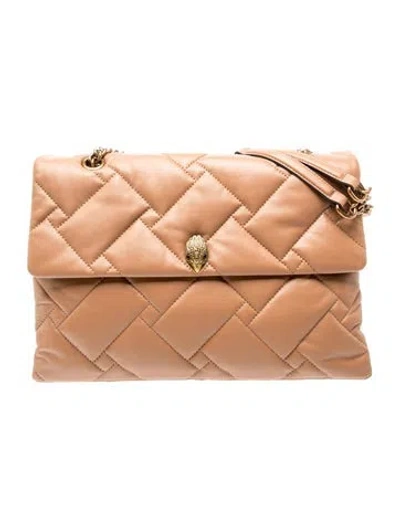 Pre-owned Kurt Geiger Leather Shoulder Bag In Neutrals