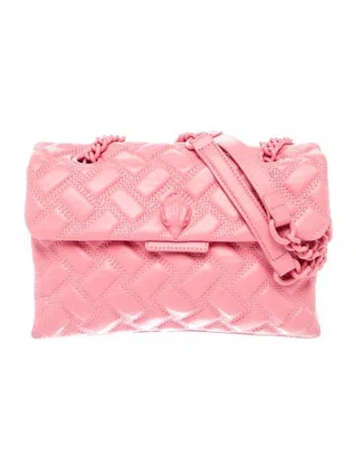 Pre-owned Kurt Geiger Leather Shoulder Bag In Pink