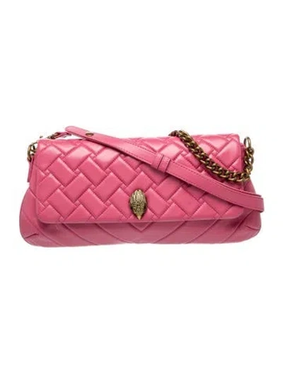 Pre-owned Kurt Geiger Leather Shoulder Bag In Pink