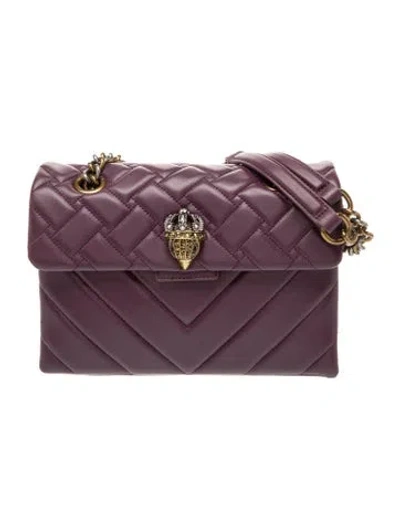 Pre-owned Kurt Geiger Leather Shoulder Bag In Purple