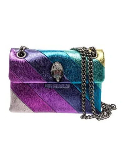 Pre-owned Kurt Geiger Leather Shoulder Bag In Purple