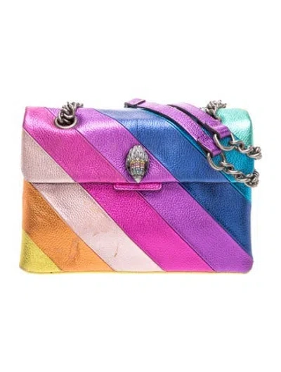 Pre-owned Kurt Geiger Leather Shoulder Bag In Purple