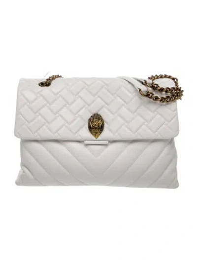 Pre-owned Kurt Geiger Leather Shoulder Bag W/ Tags In White