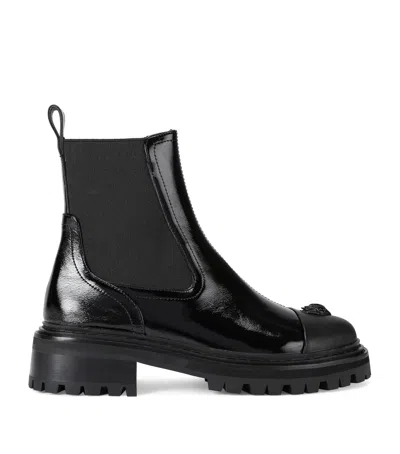 KURT GEIGER LEATHER SLOANE CHELSEA BOOTS