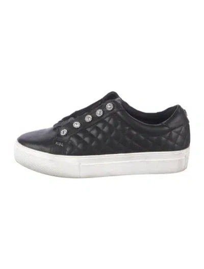 Pre-owned Kurt Geiger Leather Sneakers In Black/white
