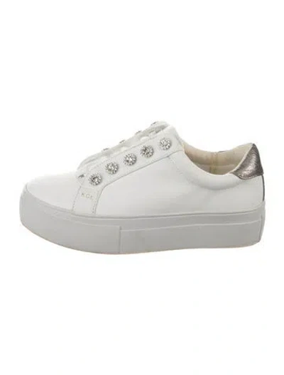 Pre-owned Kurt Geiger Leather Sneakers In White