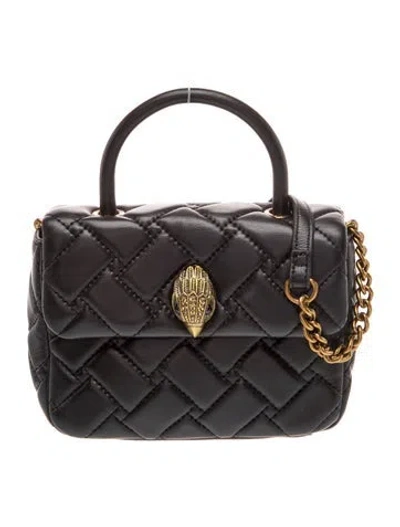 Pre-owned Kurt Geiger Leather Top Handle Bag In Black
