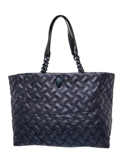 Pre-owned Kurt Geiger Leather Tote In Blue