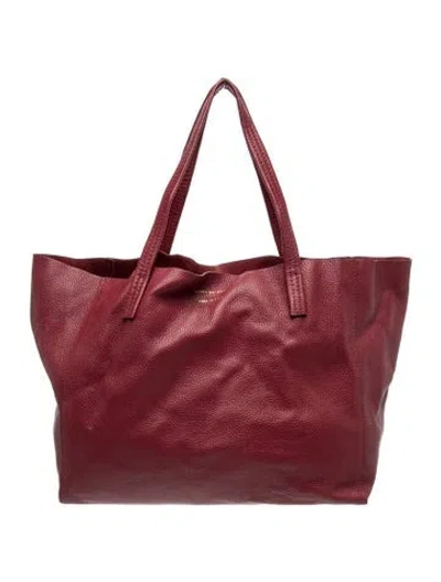 Pre-owned Kurt Geiger Leather Tote In Burgundy