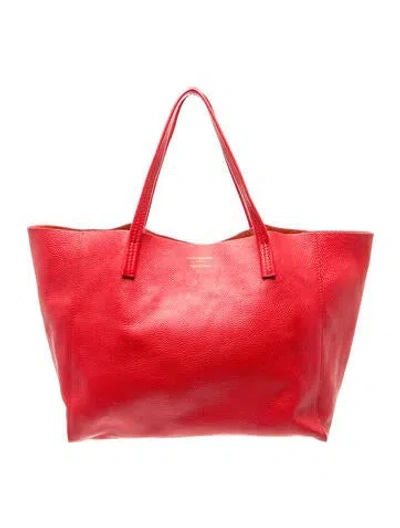 Pre-owned Kurt Geiger Leather Tote In Red