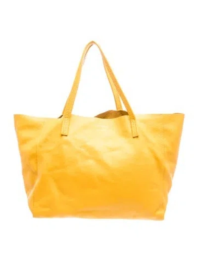 Pre-owned Kurt Geiger Leather Tote In Yellow