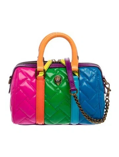 Pre-owned Kurt Geiger Leather Weekender Bag In Multi