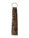 Kurt Geiger Leopard-print Scarf In Brown