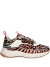 Kurt Geiger Leopard-print Sneakers In Pink