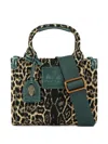 Kurt Geiger Leopard Print Southbank Extra Small Tote In Animal Print