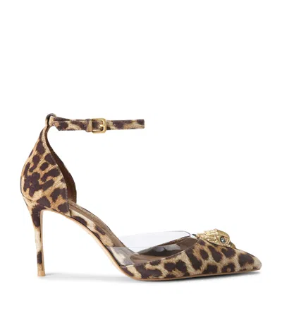 Kurt Geiger Leopard Print Vinyl Belgravia Court Shoes 85 In Brown