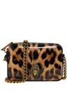 Kurt Geiger Leopard-print Walllet On Chain