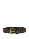 Kurt Geiger Leopard-pattern Belt In Brown