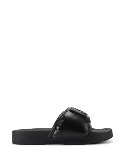 Kurt Geiger Lettering Slides In Black