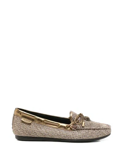 Kurt Geiger Loafers Other Fibres "eagle" In Brown